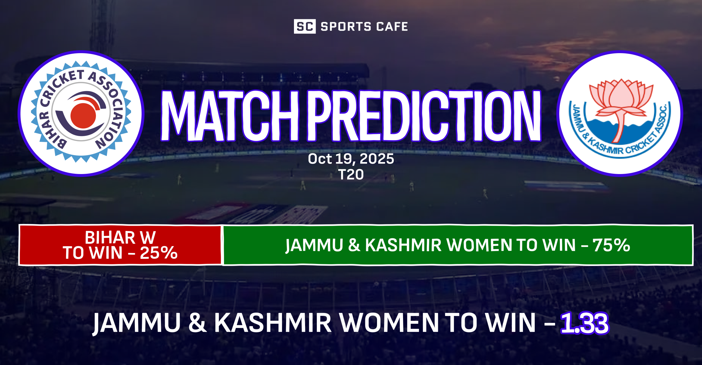 Bihar Women vs Jammu & Kashmir Women